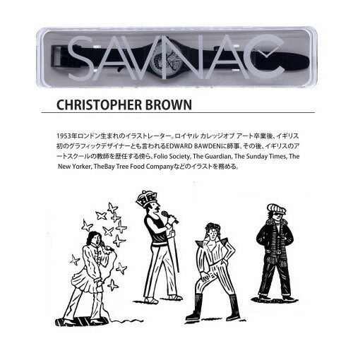[SAVNAC] サブナック 腕時計 CHRISTOPHER BROWN クリストファーブラウン WATCH ANT01 ＜ アダム アント ウォッチ 時計 デザイン ブラック ＞