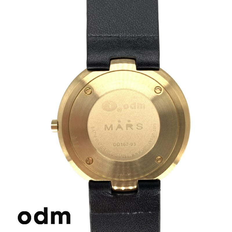 [ODM] オー・ディー・エム 腕時計 MARS マーズ コレクション DD167-03 ＜ ブラック ゴールド オーディエム ＞