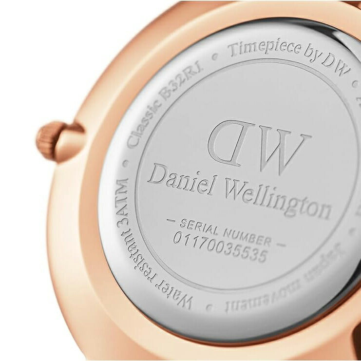 [DANIEL WELLINGTON] ダニエルウェリントン 腕時計 DW00100307 ＜ メンズ レディース ブラック ローズゴールド Petite Ashfield 36mm DW おしゃれ メッシュ ＞