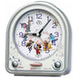 [SEIKO] セイコー 目覚まし時計 ディズニータイム Disney ディズニー ミッキーマウス ミッキー&フレンズ FD880S ＜ 銀色メタリック 置き時計 アナログ キャラクター ＞