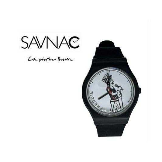 [SAVNAC] サブナック 腕時計 CHRISTOPHER BROWN クリストファーブラウン WATCH FRE01 ＜ フレディ ウォッチ 時計 デザイン ブラック ＞