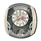 [SEIKO] セイコー クロック 掛時計 ミッキーマウス ミニーマウス FW563A ＜ からくり メロディ 6曲 電波 アナログ 回転飾り ミッキー&フレンズ Disney Time ディズニータイム 薄ピンク マーブル模様 ＞
