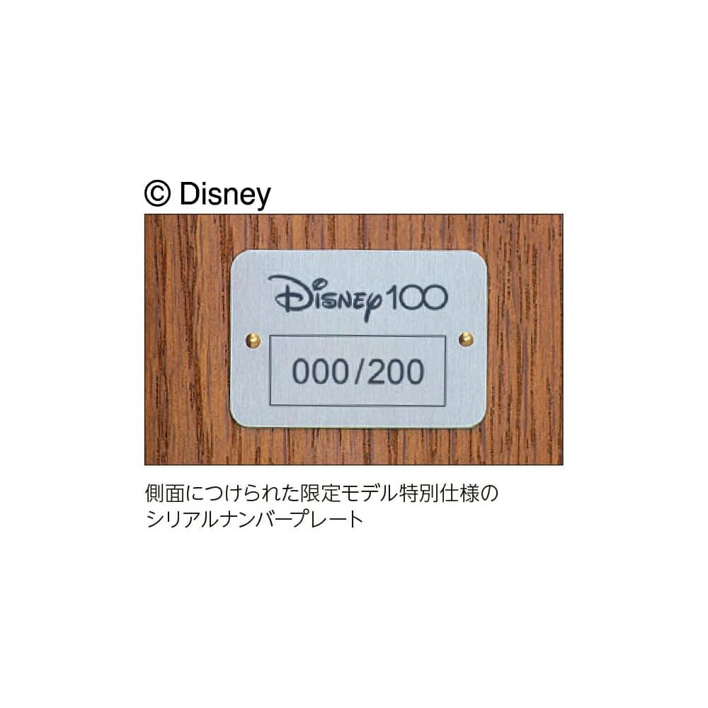 [SEIKO] セイコー 掛時計 ディズニータイム Disney ディズニー ミッキーマウス MDFつき板張り・茶木地 FW810B ＜ 報時時計 アナログ キャラクター ＞