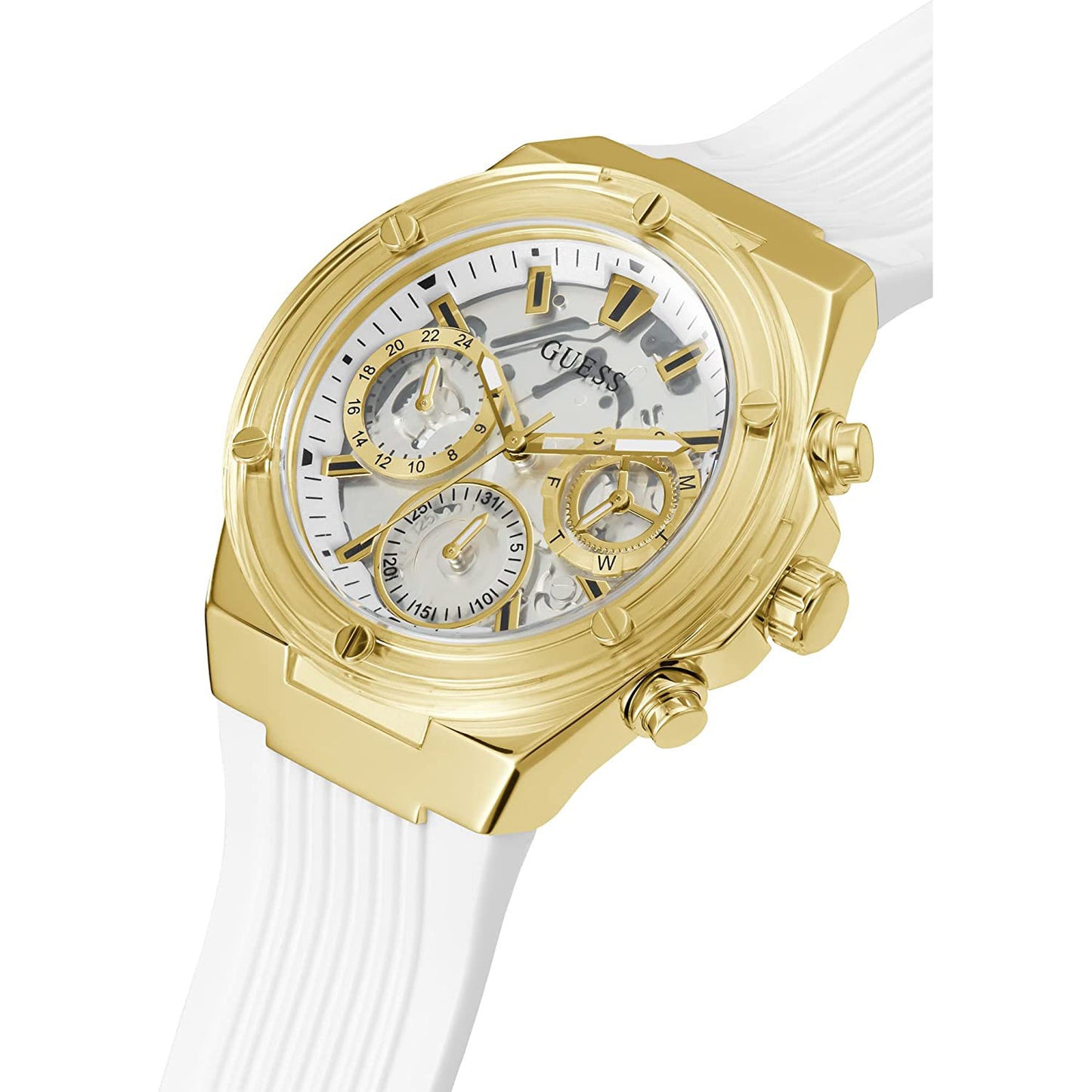 [GUESS] ゲス 腕時計 GW0409L2 ＜ レディース 39mm ホワイト ゴールド ＞