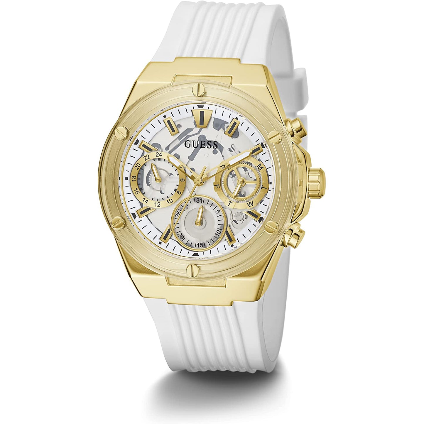 [GUESS] ゲス 腕時計 GW0409L2 ＜ レディース 39mm ホワイト ゴールド ＞
