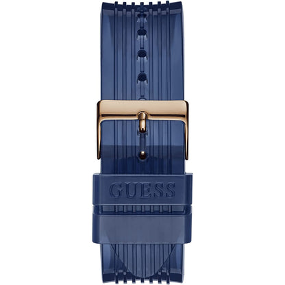 [GUESS] ゲス 腕時計 GW0425G3 ＜ メンズ 46mm ブルー ゴールド シリコン ＞