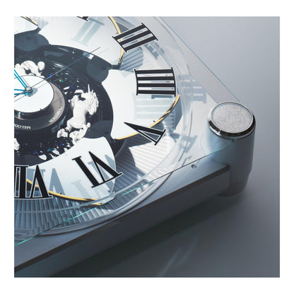 [SEIKO EMBLEM] セイコーエムブレム 掛時計 HS446W ＜ 電波 からくり時計 ホワイト メロディ アナログ ＞
