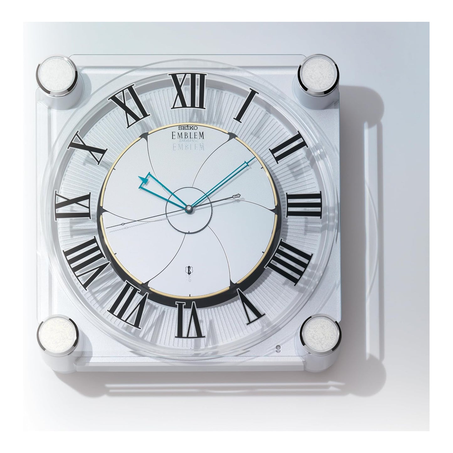 [SEIKO EMBLEM] セイコーエムブレム 掛時計 HS446W ＜ 電波 からくり時計 ホワイト メロディ アナログ ＞