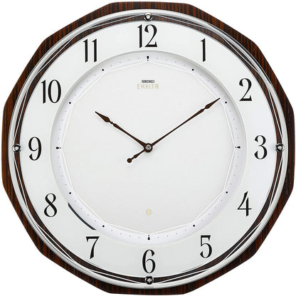 [SEIKO EMBLEM] セイコーエンブレム 掛時計 HS536B ＜ セイコー クロック インテリア 電波クロック 省エネ 薄型 ソーラー ＞