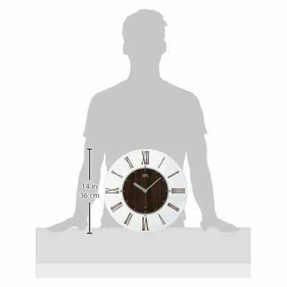 [SEIKO EMBLEM] セイコーエムブレム 掛時計 HS560B ＜ スケルトンスタイルのどこまでも開放的なデザイン 茶木地 電波 アナログ ＞