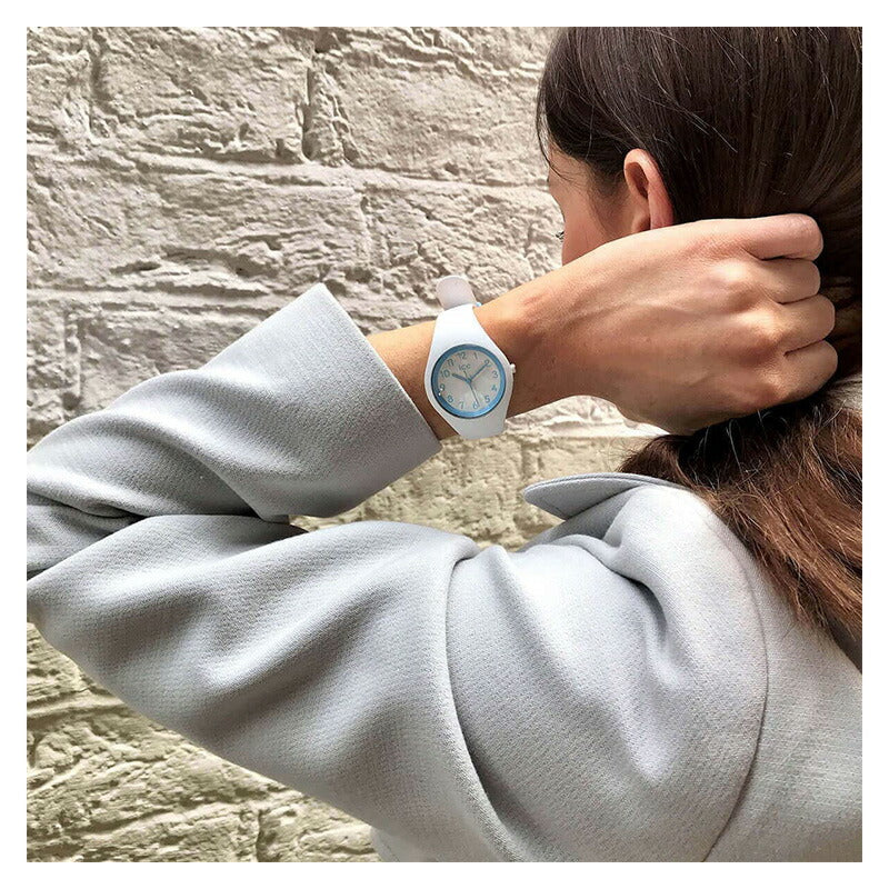 [ICE-WATCH] アイスウォッチ 腕時計 ICE Ola Kids アイスオラキッズ コットン ホワイト スモール 014425 ＜ レディース キッズ ホワイト ブルー ＞