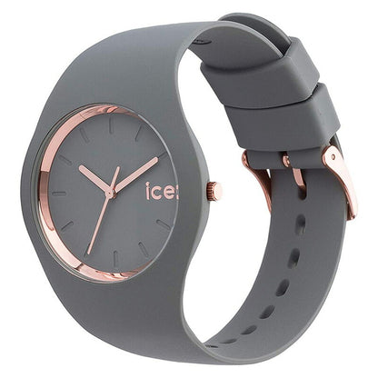 [ICE-WATCH] アイスウォッチ 腕時計 ICE glam colour アイスグラムカラー グレー ミディアム 015336 ＜ レディース メンズ 男女兼用 ユニセックス ピンクゴールド ＞