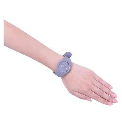 [ICE-WATCH] アイスウォッチ 腕時計 ICE glam colour アイスグラムカラー グレー ミディアム 015336 ＜ レディース メンズ 男女兼用 ユニセックス ピンクゴールド ＞