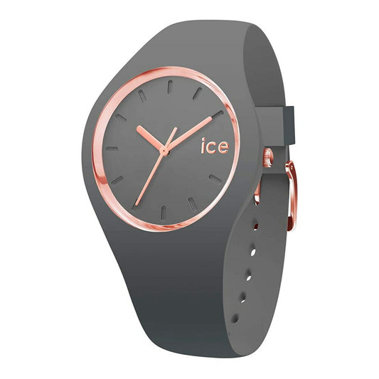 [ICE-WATCH] アイスウォッチ 腕時計 ICE glam colour アイスグラムカラー グレー ミディアム 015336 ＜ レディース メンズ 男女兼用 ユニセックス ピンクゴールド ＞