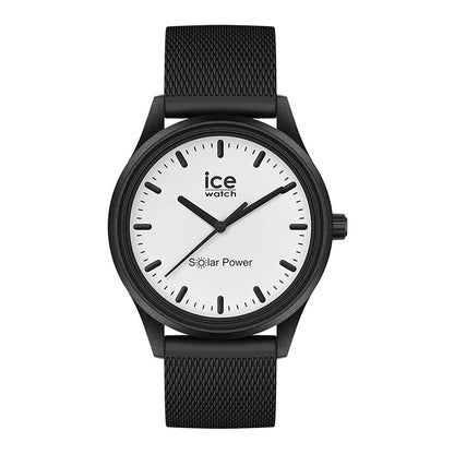[ICE-WATCH] アイスウォッチ 腕時計 ICE solar power アイスソーラーパワー ムーン メッシュストラップ ミディアム 018391 ＜ レディース メンズ 男女兼用 ユニセックス ブラック 太陽電池 ＞