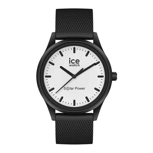[ICE-WATCH] アイスウォッチ 腕時計 ICE solar power アイスソーラーパワー ムーン メッシュストラップ ミディアム 018391 ＜ レディース メンズ 男女兼用 ユニセックス ブラック 太陽電池 ＞