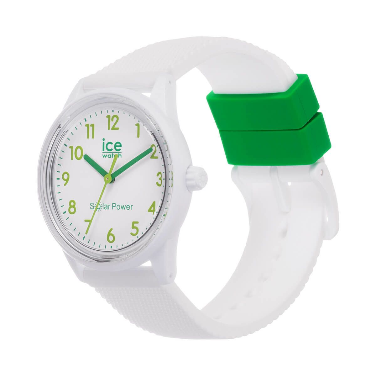 [ICE-WATCH] アイスウォッチ 腕時計 ICE solar power アイスソーラーパワー ネイチャーナンバーズ スモール 018739 ＜ ユニセックス レディース メンズ ホワイト 緑 グリーン 太陽電池 ＞