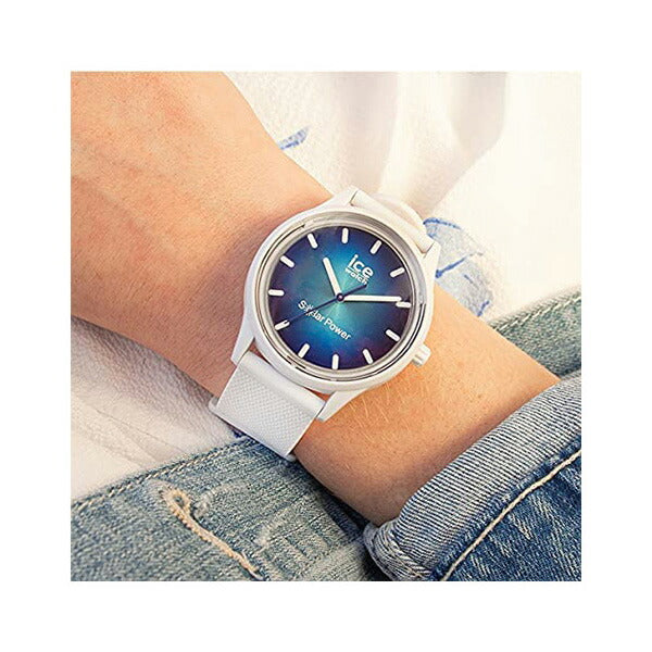 [ICE-WATCH] アイスウォッチ 腕時計 ICE solar power アイスソーラーパワー アビス スモール 019029 ＜ レディース ホワイト ネイビー 太陽電池 クォーツ ＞