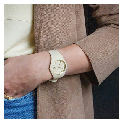 [ICE-WATCH] アイスウォッチ 腕時計 ICE glam brushed アイスグラム ブラッシュド アーモンドスキン スモール 019528 ＜ レディース アイボリー ＞