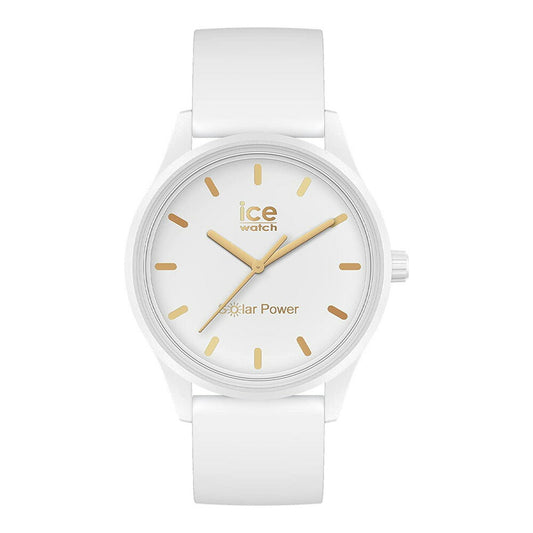 [ICE-WATCH] アイスウォッチ 腕時計 ICE solar power アイスソーラーパワー ホワイトゴールド ミディアム 020301 ＜ レディース メンズ 男女兼用 ユニセックス 太陽電池 ＞