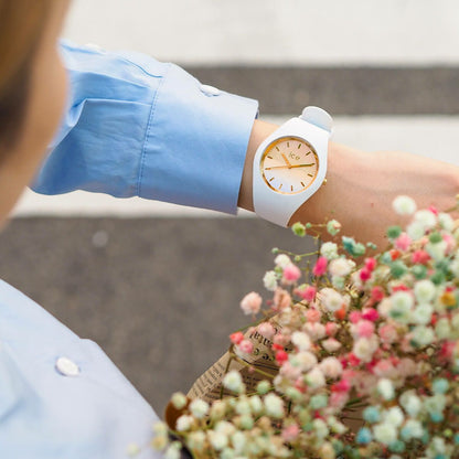 [ICE-WATCH] アイスウォッチ 腕時計 ICE sunset アイスサンセット ゴールデンホライズン ミディアム 020637 ＜ レディース メンズ 男女兼用 ユニセックス ホワイト グラデーション ＞