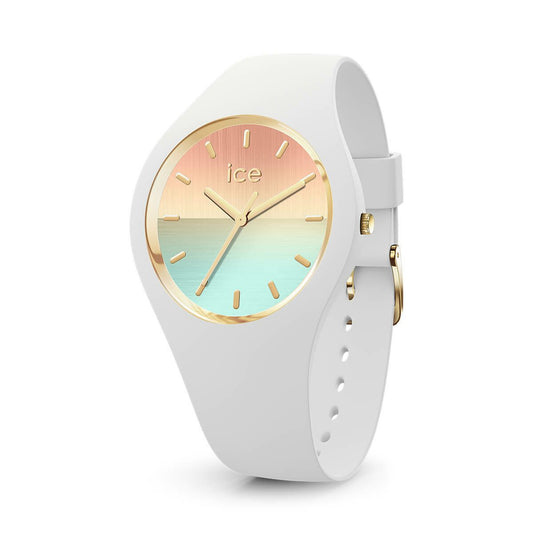 [ICE-WATCH] アイスウォッチ 腕時計 ICE sunset アイスサンセット ゴールデンホライズン ミディアム 020637 ＜ レディース メンズ 男女兼用 ユニセックス ホワイト グラデーション ＞
