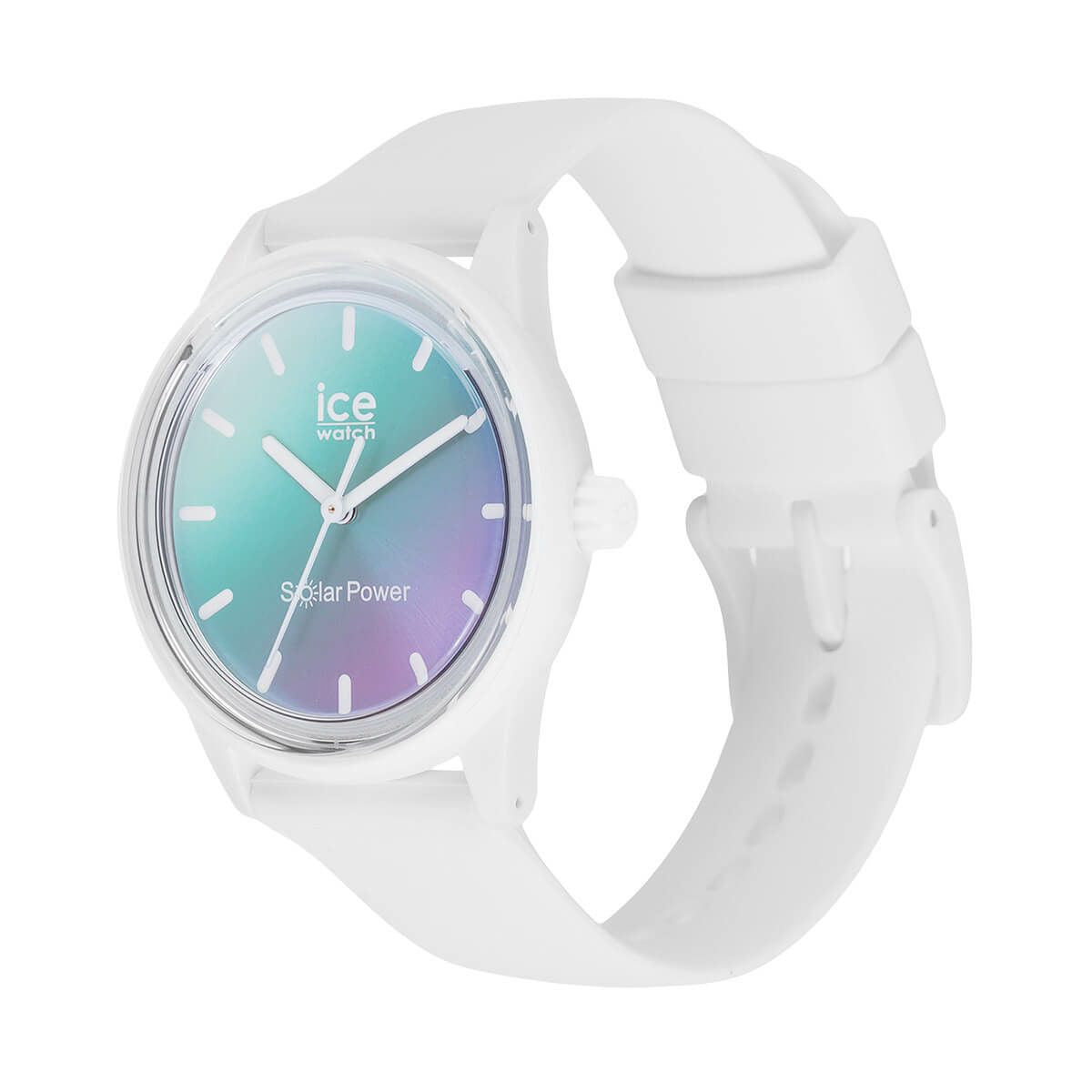 [ICE-WATCH] アイスウォッチ 腕時計 ICE solar power アイスソーラーパワー ライラックターコイズサンセット スモール 020649 ＜ レディース グラデーション ホワイト 青 ブルー 太陽電池 ＞