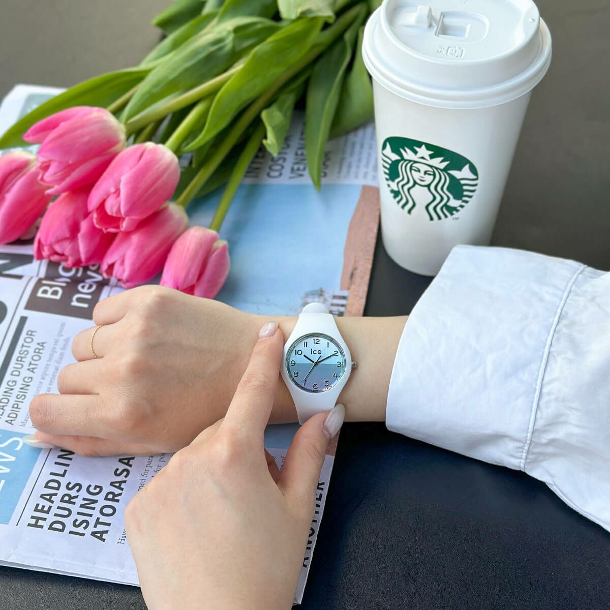 [ICE-WATCH] アイスウォッチ 腕時計 ICE horizon アイスホライズン ターコイズナンバーズ スモール 021356 ＜ レディース メンズ 男女兼用 ユニセックス ホワイト ＞