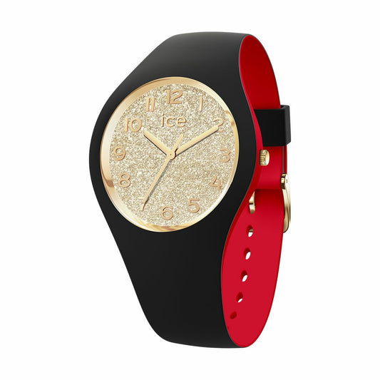 [ICE-WATCH] アイスウォッチ 腕時計 ICE loulou ブラックゴールドグリッター スモール 022325 ＜ レディース ブラック レッド ゴールド ＞