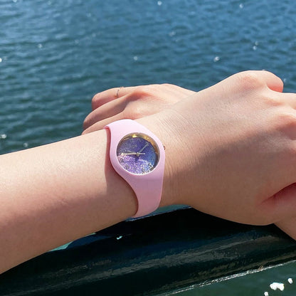 [ICE-WATCH] アイスウォッチ 腕時計 ICE glitter ピンクコズミック スモール 022569 ＜ レディース ピンク パープル ＞