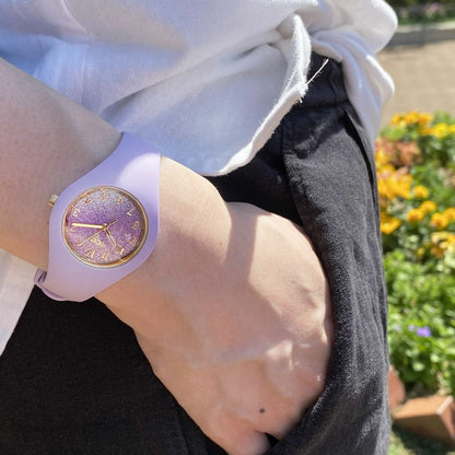[ICE-WATCH] アイスウォッチ 腕時計 ICE glitter ライラックコズミック スモール 022570 ＜ レディース パープル パープル ＞