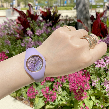 [ICE-WATCH] アイスウォッチ 腕時計 ICE glitter ライラックコズミック スモール 022570 ＜ レディース パープル パープル ＞