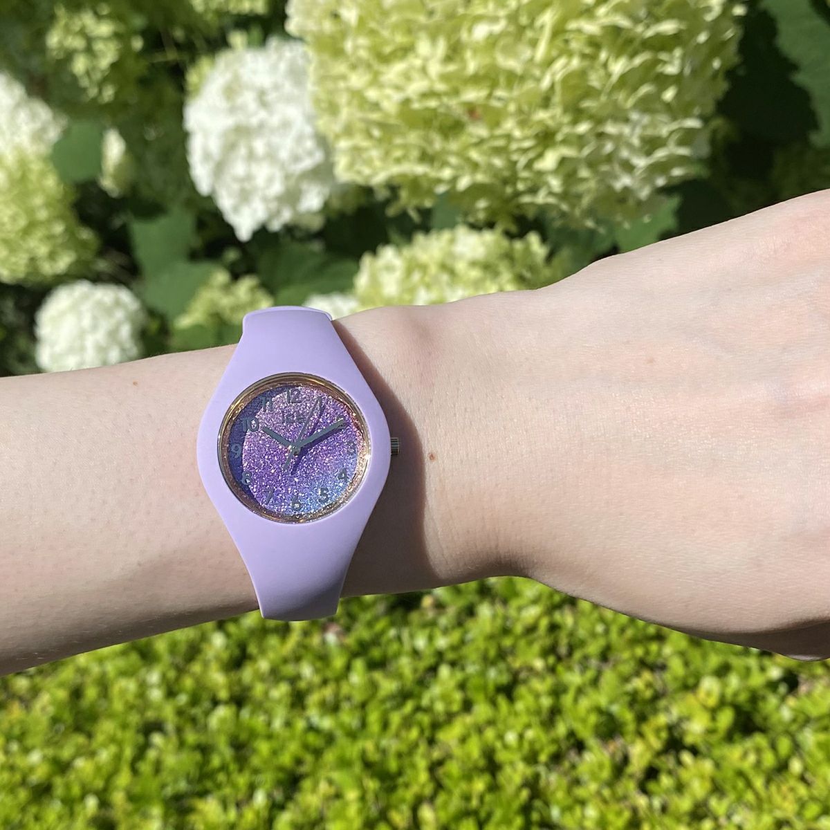 [ICE-WATCH] アイスウォッチ 腕時計 ICE glitter ライラックコズミック スモール 022570 ＜ レディース パープル パープル ＞
