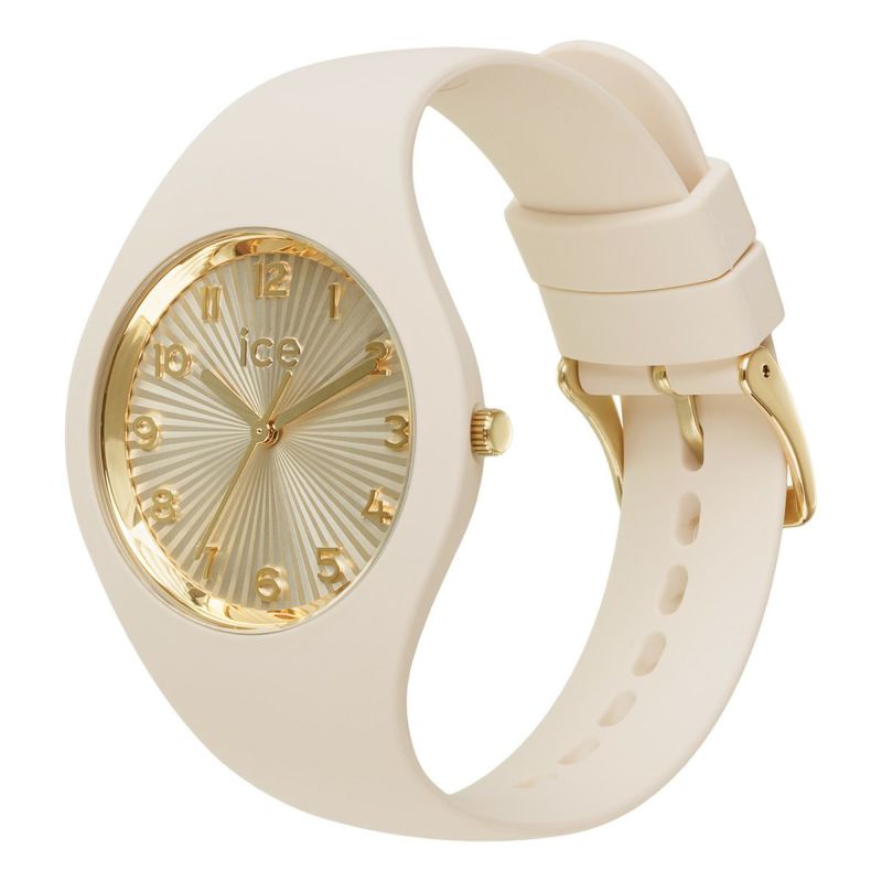 [ICE-WATCH] アイスウォッチ 腕時計 ICE CHAMPAGNE スモール＋ 025251 ＜ ユニセックス メンズ レディース アーモンドスキン 正規代理店 シリコン 防水 3針 37mm 10気圧防水 ＞