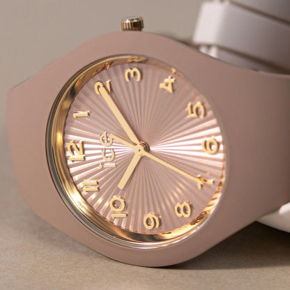 [ICE-WATCH] アイスウォッチ 腕時計 ICE CHAMPAGNE スモール＋ 025252 ＜ ユニセックス メンズ レディース モカ 正規代理店 シリコン 防水 3針 37mm 10気圧防水 ＞