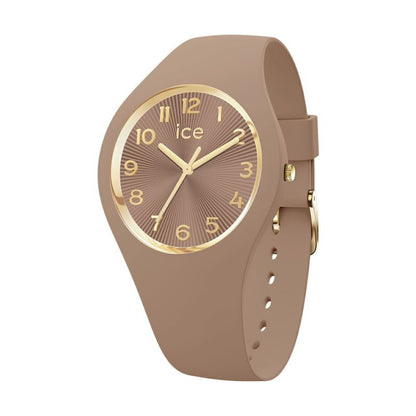 [ICE-WATCH] アイスウォッチ 腕時計 ICE CHAMPAGNE スモール＋ 025252 ＜ ユニセックス メンズ レディース モカ 正規代理店 シリコン 防水 3針 37mm 10気圧防水 ＞