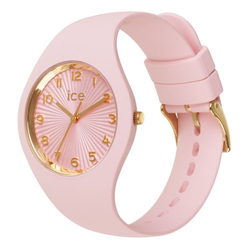 [ICE-WATCH] アイスウォッチ 腕時計 ICE CHAMPAGNE スモール＋ 025253 ＜ ユニセックス メンズ レディース ソフトピンク 正規代理店 シリコン 防水 3針 37mm 10気圧防水 ＞