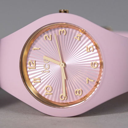 [ICE-WATCH] アイスウォッチ 腕時計 ICE CHAMPAGNE スモール＋ 025253 ＜ ユニセックス メンズ レディース ソフトピンク 正規代理店 シリコン 防水 3針 37mm 10気圧防水 ＞