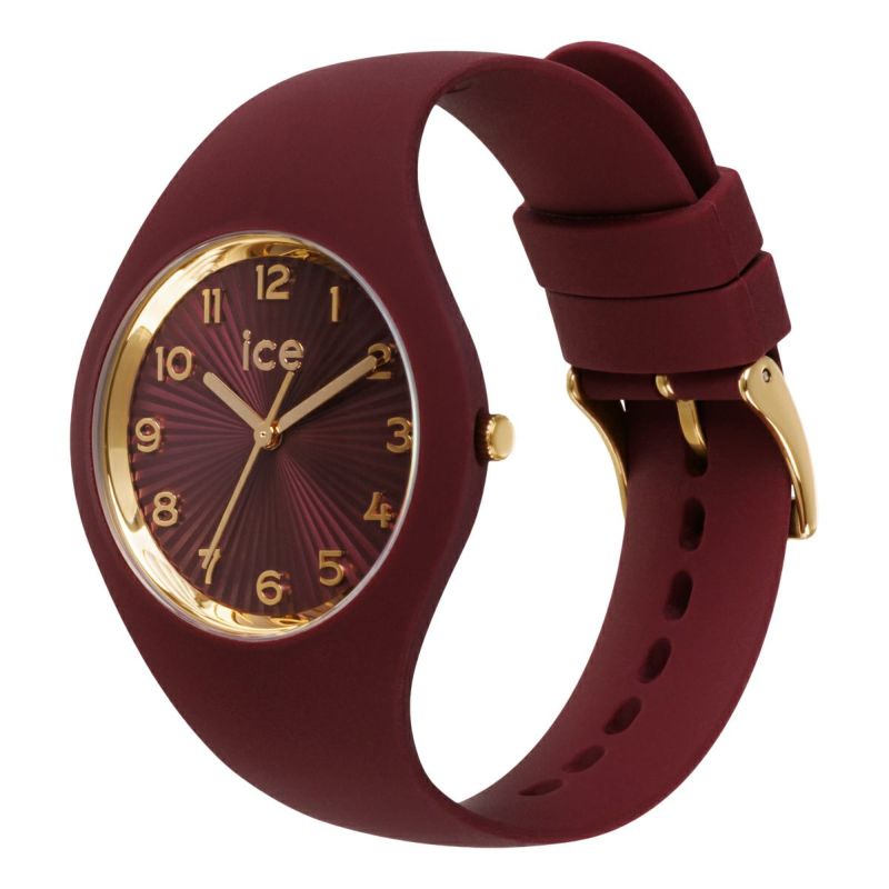[ICE-WATCH] アイスウォッチ 腕時計 ICE CHAMPAGNE スモール＋ 025255 ＜ ユニセックス メンズ レディース チェリー 正規代理店 シリコン 防水 3針 37mm 10気圧防水 ＞