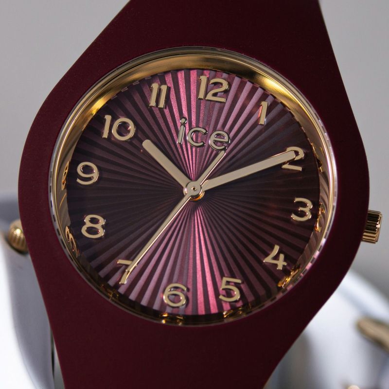 [ICE-WATCH] アイスウォッチ 腕時計 ICE CHAMPAGNE スモール＋ 025255 ＜ ユニセックス メンズ レディース チェリー 正規代理店 シリコン 防水 3針 37mm 10気圧防水 ＞