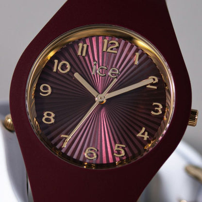 [ICE-WATCH] アイスウォッチ 腕時計 ICE CHAMPAGNE スモール＋ 025255 ＜ ユニセックス メンズ レディース チェリー 正規代理店 シリコン 防水 3針 37mm 10気圧防水 ＞