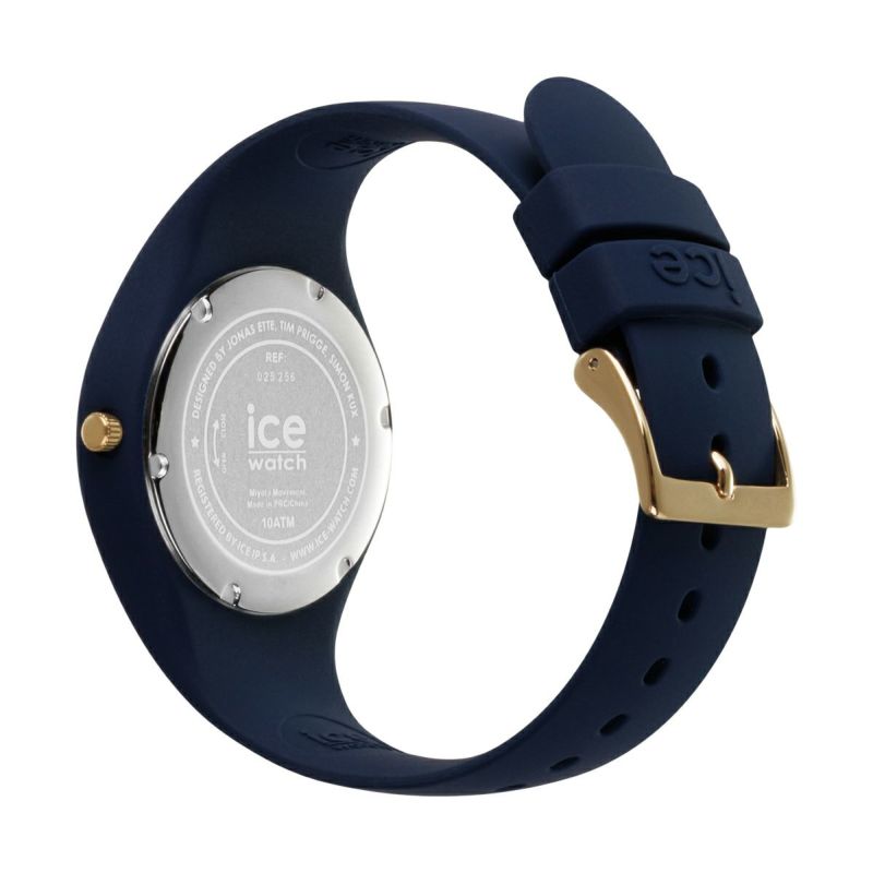 [ICE-WATCH] アイスウォッチ 腕時計 ICE CHAMPAGNE スモール＋ 025256 ＜ ユニセックス メンズ レディース ネイビーブルー 正規代理店 シリコン 防水 3針 37mm 10気圧防水 ＞