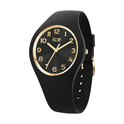 [ICE-WATCH] アイスウォッチ 腕時計 ICE CHAMPAGNE スモール＋ 025257 ＜ ユニセックス メンズ レディース ブラック 正規代理店 シリコン 防水 3針 37mm 10気圧防水 ＞