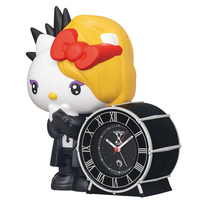 [SEIKO] セイコー クロック 目覚まし時計 YOSHIKIのささやきボイスで目ざめる 「yoshikitty」の目ざまし時計 JF385A ＜ ブラック ハローキティ おしゃべり アラーム X JAPAN ＞