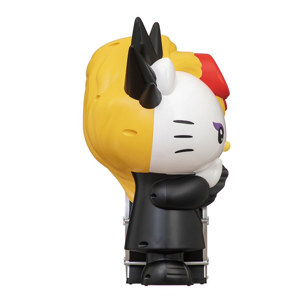 [SEIKO] セイコー クロック 目覚まし時計 YOSHIKIのささやきボイスで目ざめる 「yoshikitty」の目ざまし時計 JF385A ＜ ブラック ハローキティ おしゃべり アラーム X JAPAN ＞