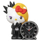 [SEIKO] セイコー クロック 目覚まし時計 YOSHIKIのささやきボイスで目ざめる 「yoshikitty」の目ざまし時計 JF385A ＜ ブラック ハローキティ おしゃべり アラーム X JAPAN ＞