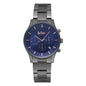 [Lee Cooper] リークーパー 腕時計 LC6857.090 ＜ メンズ ガンメタ ブルー文字盤 ＞