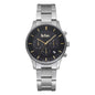 [Lee Cooper] リークーパー 腕時計 LC6857.350 ＜ メンズ ブラック文字盤 シルバー計 ＞