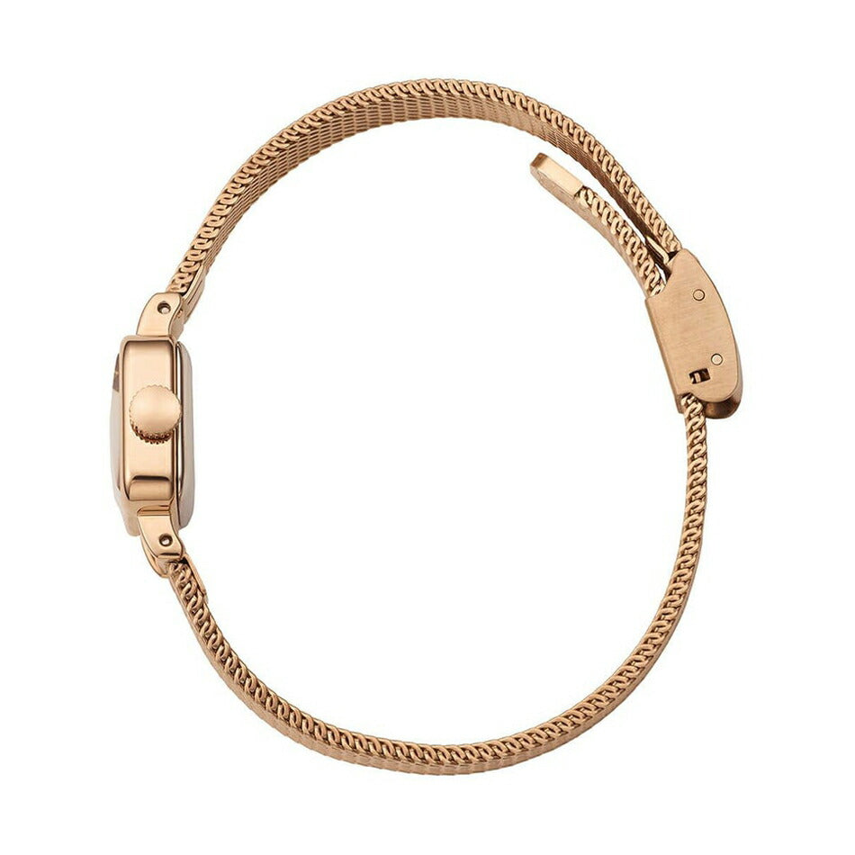 [MATOW] マトウ 腕時計 TSUKI 淡月 mw006002 ＜ レディース ローズゴールド シャンパン スクエア MINI SQUARE ROSE GOLD CHAMPAGNE MESH 3気圧防水 ＞