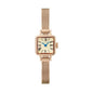 [MATOW] マトウ 腕時計 TSUKI 淡月 mw006002 ＜ レディース ローズゴールド シャンパン スクエア MINI SQUARE ROSE GOLD CHAMPAGNE MESH 3気圧防水 ＞